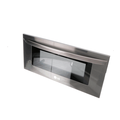 LG Wall Oven Microwave Door Assembly (Black Stainless) - ADC35801913
