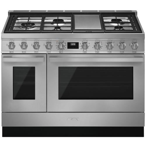 Smeg CPF48UGMX Dual Fuel Double Ovens Range 48-Inch