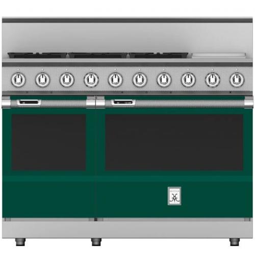 Hestan KRD485GDLPGR Range, 5 Burner With 12-Inch Griddle, Dual Fuel, 48-Inch -Lp