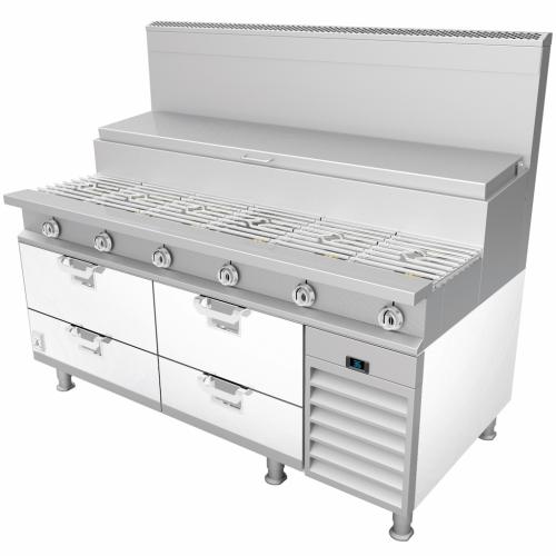 Hestan HRBR72WH Refrigerated Base, 72-Inch , Remote, Assembly, White