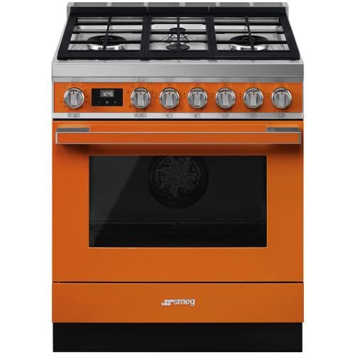 Smeg CPF30UGMOR Dual Fuel Range 30-Inch