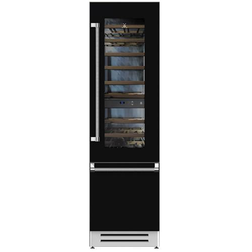 Hestan KRWL24BK Refrigerator With Wine, Left Hinged, 24-Inch - Black