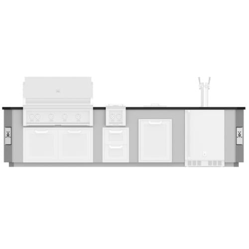 Hestan GESD12 Grill, Entertainment, Suite, Ss Countertop, Dispenser Beer,