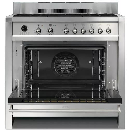 Smeg A1PXU Dual Fuel Range 90Cm