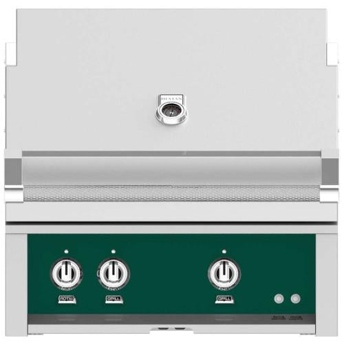 Hestan GABR30NGGR Grill, Built-In, (2) Trellis, Rotisserie, 30-Inch - Ng - Gre