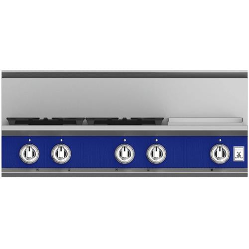 Hestan KRT364GDLPBU Rangetop, 4 Burner With Griddle, 36-Inch - Lp - Blue