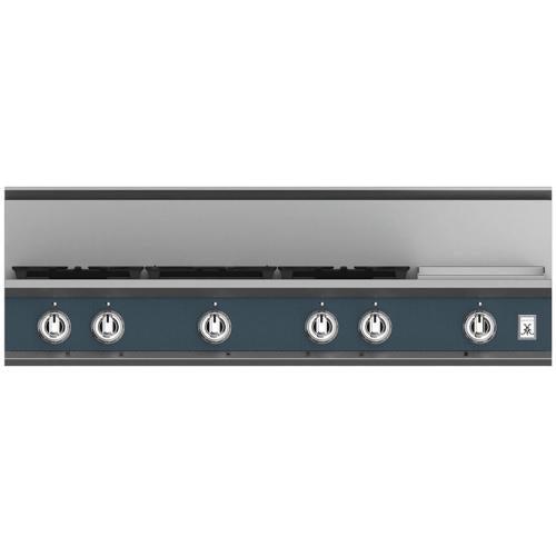 Hestan KRT485GDNGGG Rangetop, 5 Burner With Griddle, 48-Inch - Ng - Dark Gray