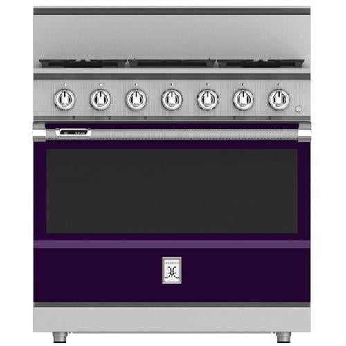 Hestan KRD365NGPP Range, 5 Burner, Dual Fuel, 36-Inch - Ng - Purple