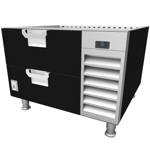 Hestan HRBRC60BK Refrigerated Base, Cold Rail, 60-Inch , Remote, Assembly, Bl