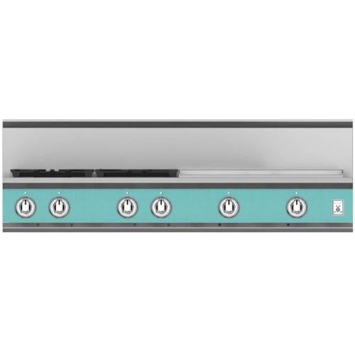 Hestan KRT484GDLPTQ Rangetop, 4 Burner With Griddle, 48-Inch - Lp - Turquoise