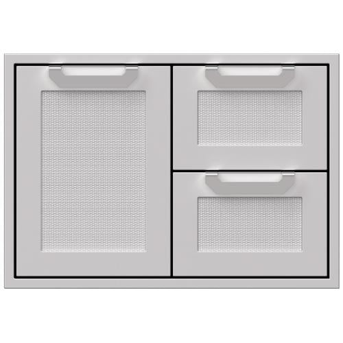 Hestan AGSDR30 Double Drawer And Storage Door Combination, Marquise, 30-Inc