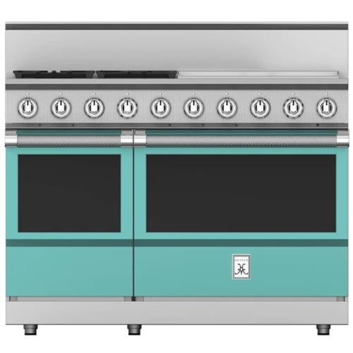 Hestan KRG484GDNGTQ Range, 4 Burner With Griddle, All Gas, 48-Inch - Ng - Turquo