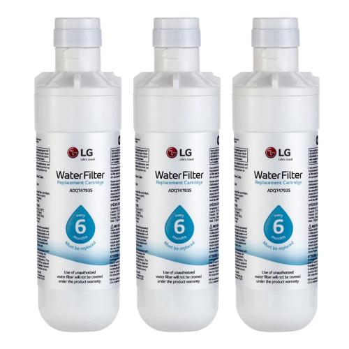 LG Lt1000P Water Filter 3 Pack - ADQ75795105