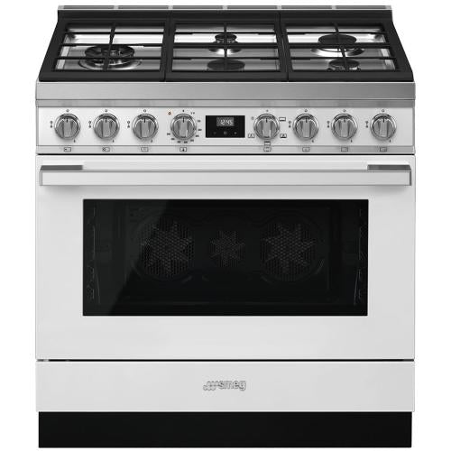 Smeg CPF36UGGWH Gas Range 36-Inch
