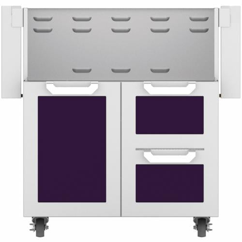 Hestan GCR30PP Double Drawer And Door Cart, 30-Inch - Purple