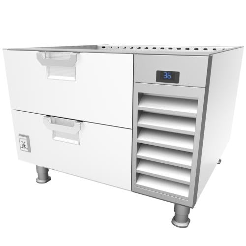 Hestan HRBS48WH Refrigerated Base, 48-Inch , Self-Contained, Assembly, White