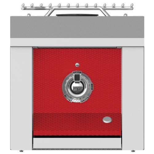 Hestan AEB121NGRD Single Aspire Side Burner, Built-In, 12-Inch - Ng - Red