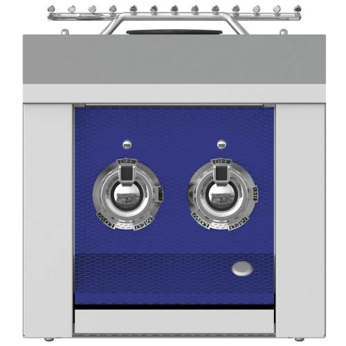 Hestan AEB122NGBU Double Aspire Side Burner, Built-In, 12-Inch - Ng - Blue