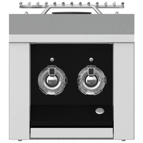 Hestan AEB122NGBK Double Aspire Side Burner, Built-In, 12-Inch - Ng - Black