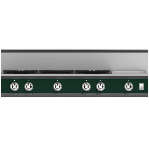 Hestan KRT485GDLPGR Rangetop, 5 Burner With Griddle, 48-Inch - Lp - Green