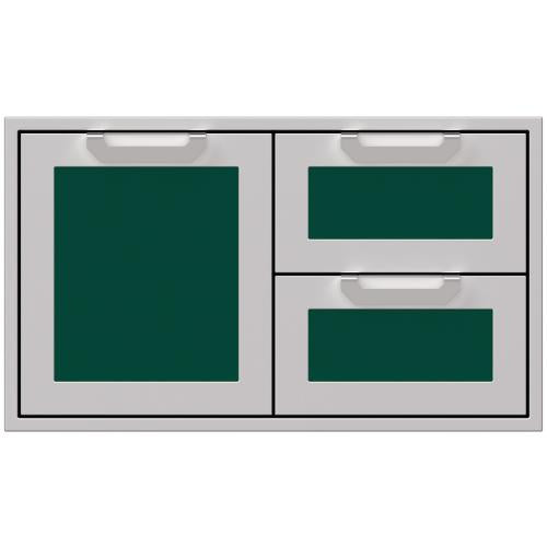 Hestan AGSDR42GR Double Drawer And Storage Door Combination, Marquise, 42-Inc
