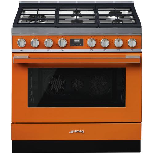 Smeg CPF36UGMOR Dual Fuel Ranges 36-Inch