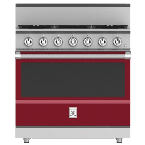 Hestan KRG365NGBG Range, 5 Burner, All Gas, 36-Inch - Ng - Burgundy