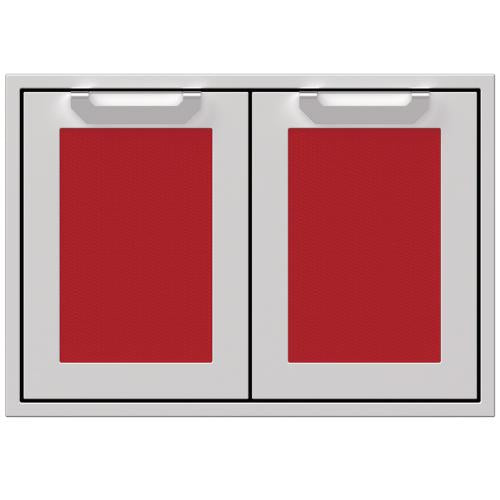 Hestan AGAD30RD Double Access Doors, Marquise, 30-Inch - Red