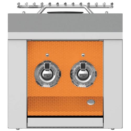Hestan AEB122LPOR Double Aspire Side Burner, Built-In, 12-Inch - Lp - Orange