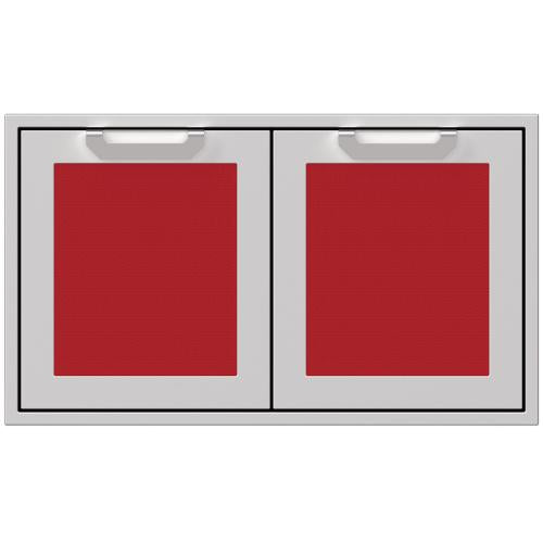 Hestan AGAD42RD Double Access Doors, Marquise, 42-Inch - Red