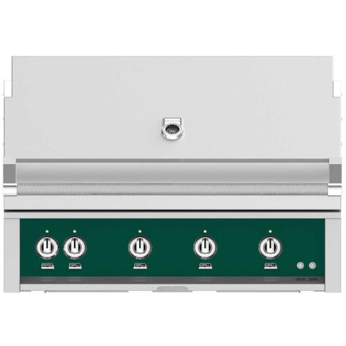 Hestan GMBR42LPGR Grill, Built-In, (3) Trellis, (1) Sear, Rotisserie, 42-Inch