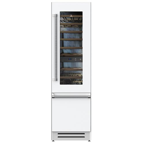 Hestan KRWL24WH Refrigerator With Wine, Left Hinged, 24-Inch - White