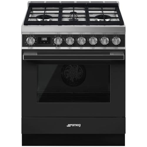 Smeg CPF30UGMAN Dual Fuel Range 30-Inch