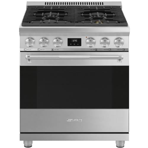 Smeg SPR30UGGX Gas Range 30-Inch