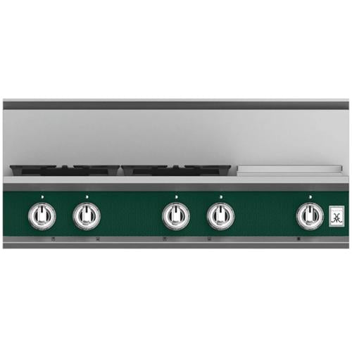 Hestan KRT364GDNGGR Rangetop, 4 Burner With Griddle, 36-Inch - Ng - Green