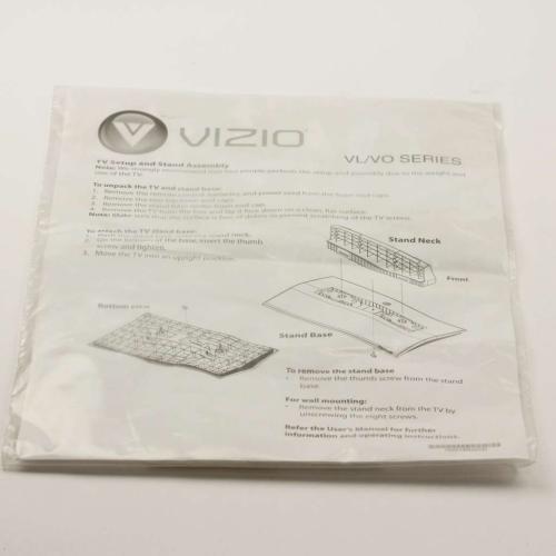 VIZIO Instruction Sheet For De-Base - 1925-1400-4030