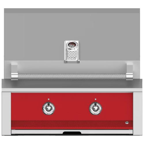 Hestan EAB30NGRD Grill, Aspire, Built-In, (2) U-Burner, 30-Inch - Ng - Red