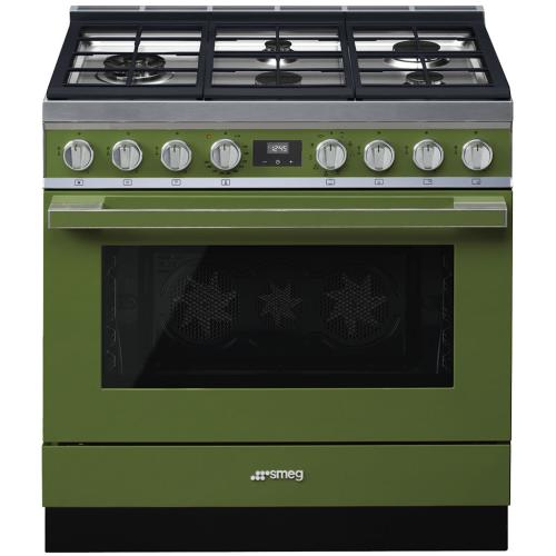 Smeg CPF36UGMOG Dual Fuel Ranges 36-Inch