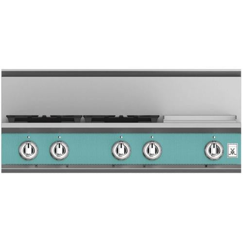 Hestan KRT364GDLPTQ Rangetop, 4 Burner With Griddle, 36-Inch - Lp - Turquoise