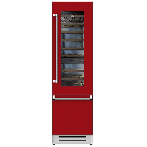 Hestan KRWL24RD Refrigerator With Wine, Left Hinged, 24-Inch - Red
