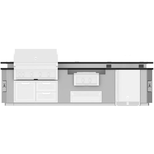 Hestan GESBP12 Grill, Outdoor Living Suite, Bar, Power Burner, 12 Foot