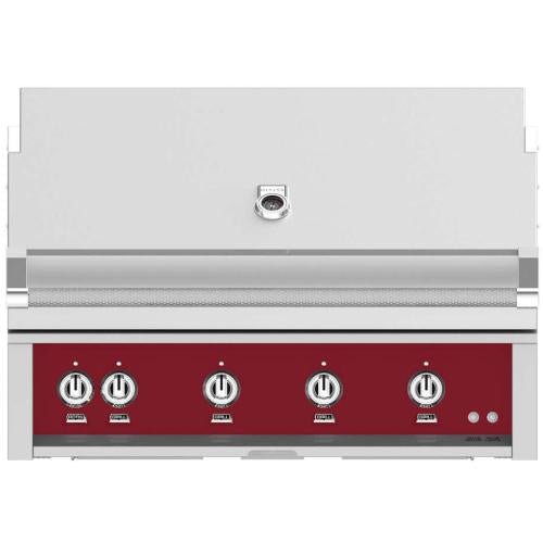 Hestan GABR42NGBG Grill, Built-In, (4) Trellis, Rotisserie, 42-Inch - Ng - Bur