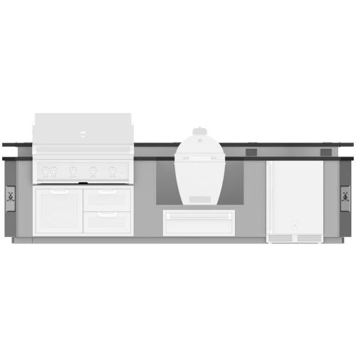 Hestan GESBK12 Grill, Outdoor Living Suite, Bar, Kamado Grill, 12 Foot