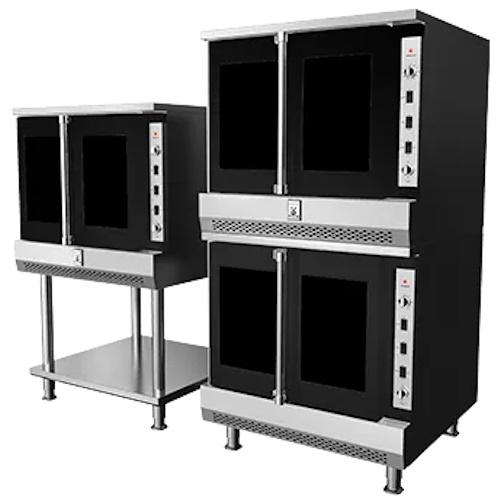 Hestan HUCOL2LPBK Double Deck Upright Conv. Oven, Left Door Window, -Lp, Black