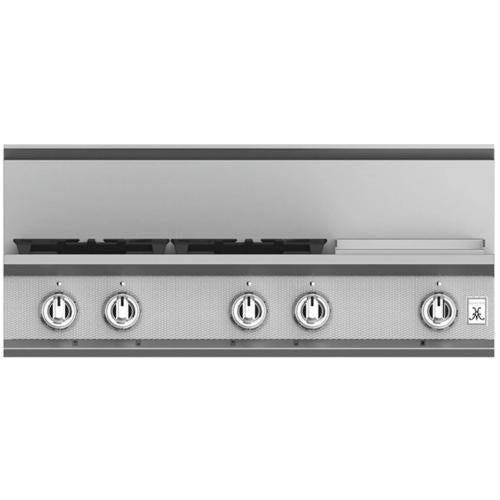 Hestan KRT364GDLP Rangetop, 4 Burner With Griddle, 36-Inch - Lp - Stainless