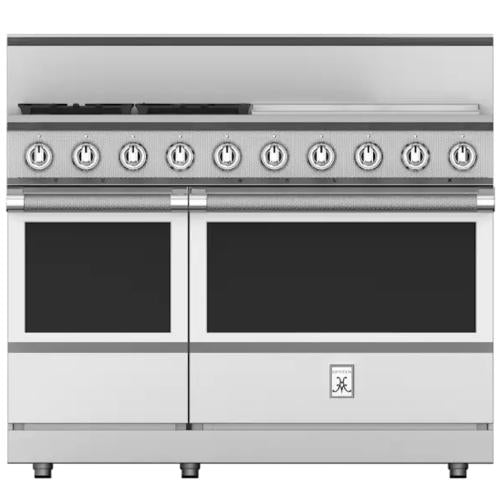 Hestan KRG485GDLPWH Range, 5 Burner With Griddle, All Gas, 48-Inch - Lp - White