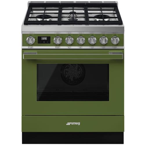 Smeg CPF30UGMOG Dual Fuel Range 30-Inch