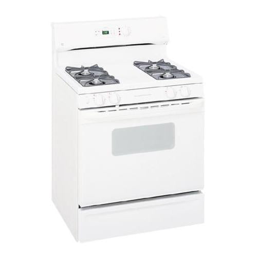 Ge JGBP26WEA5WW Free-Standing Gas Range