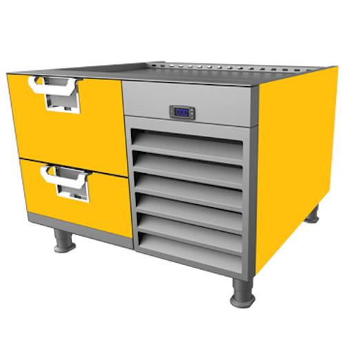 Hestan HFBS48YW Freezer Base, 48-Inch , Self-Contained, Assembly, Yellow