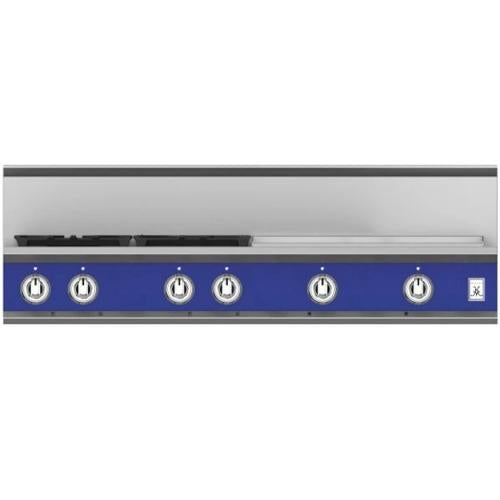 Hestan KRT484GDLPBU Rangetop, 4 Burner With Griddle, 48-Inch - Lp - Blue